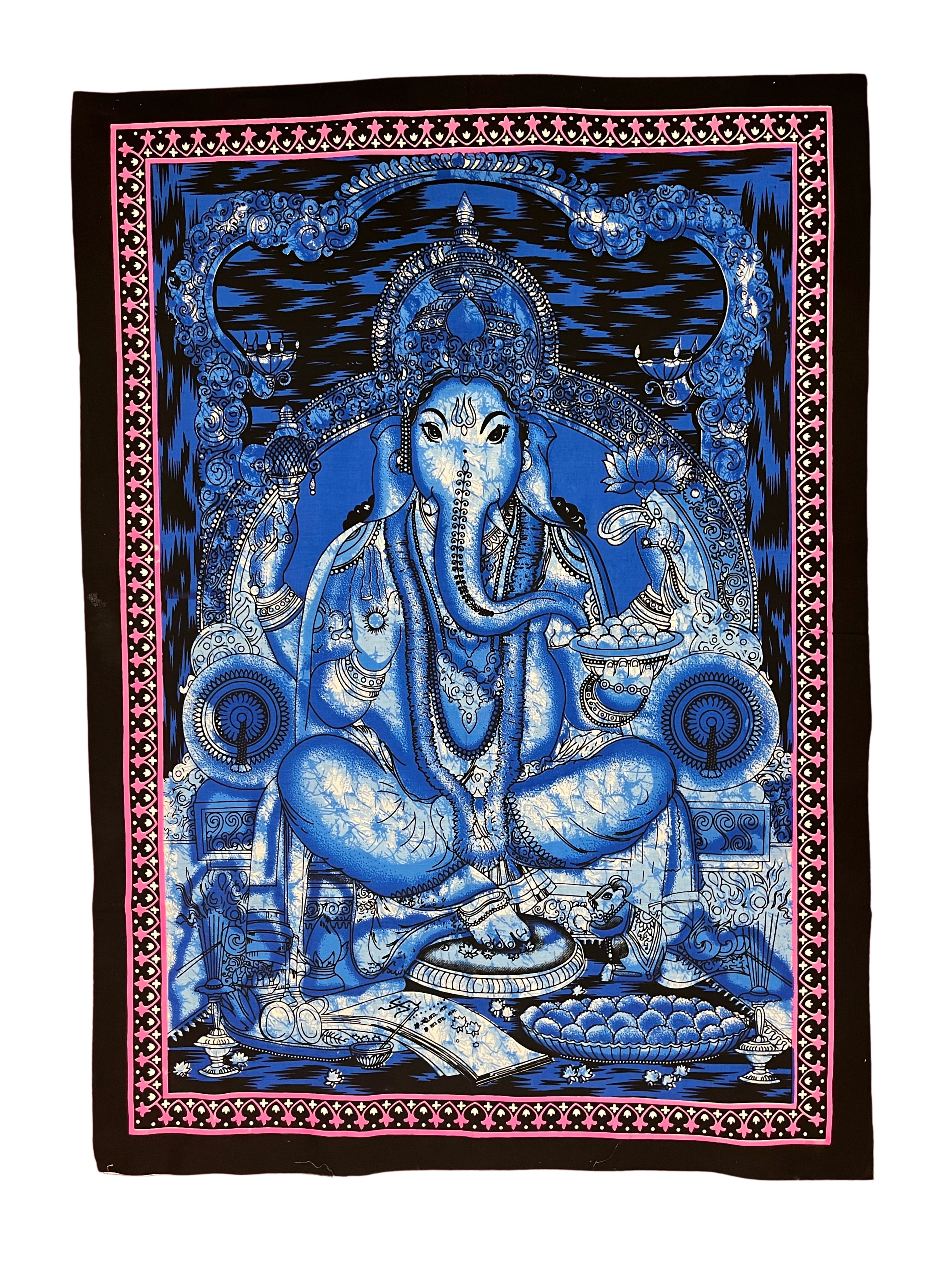 Artisan Auraa Handcrafted Cotton Tapestry Wall Hanging – Bohemian & Spiritual Home Decor (Approx. 42" x 30")