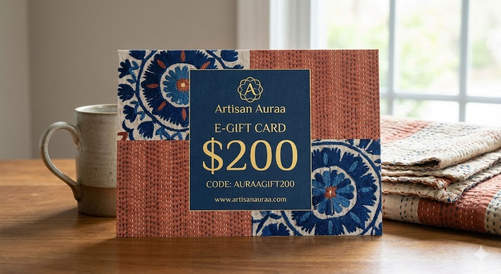 The Artisan Auraa E-Gift Card – The Gift of Handcrafted Style