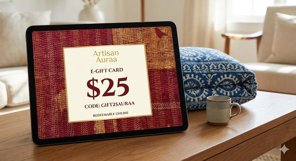 The Artisan Auraa E-Gift Card – The Gift of Handcrafted Style