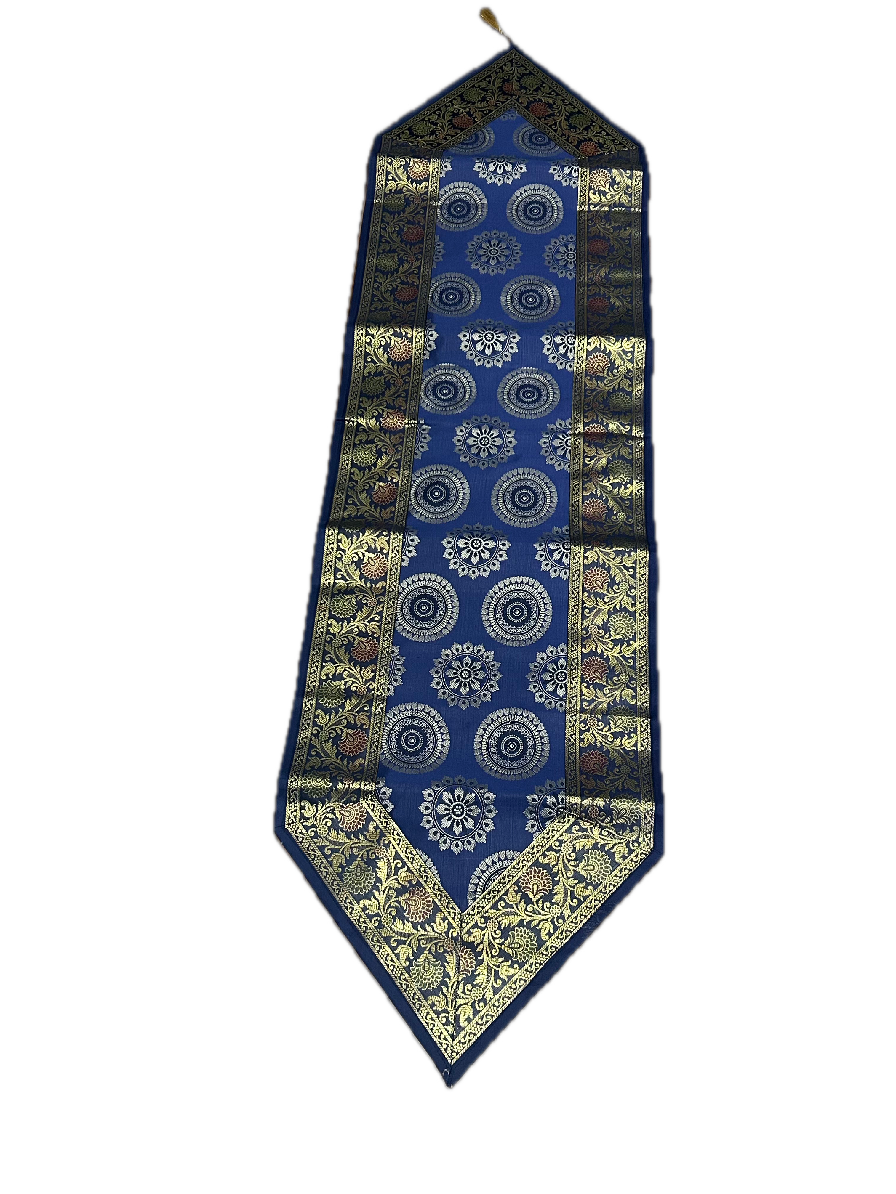 Exquisite 13-Piece Handcrafted Brocade Table Runner & Placemat Set