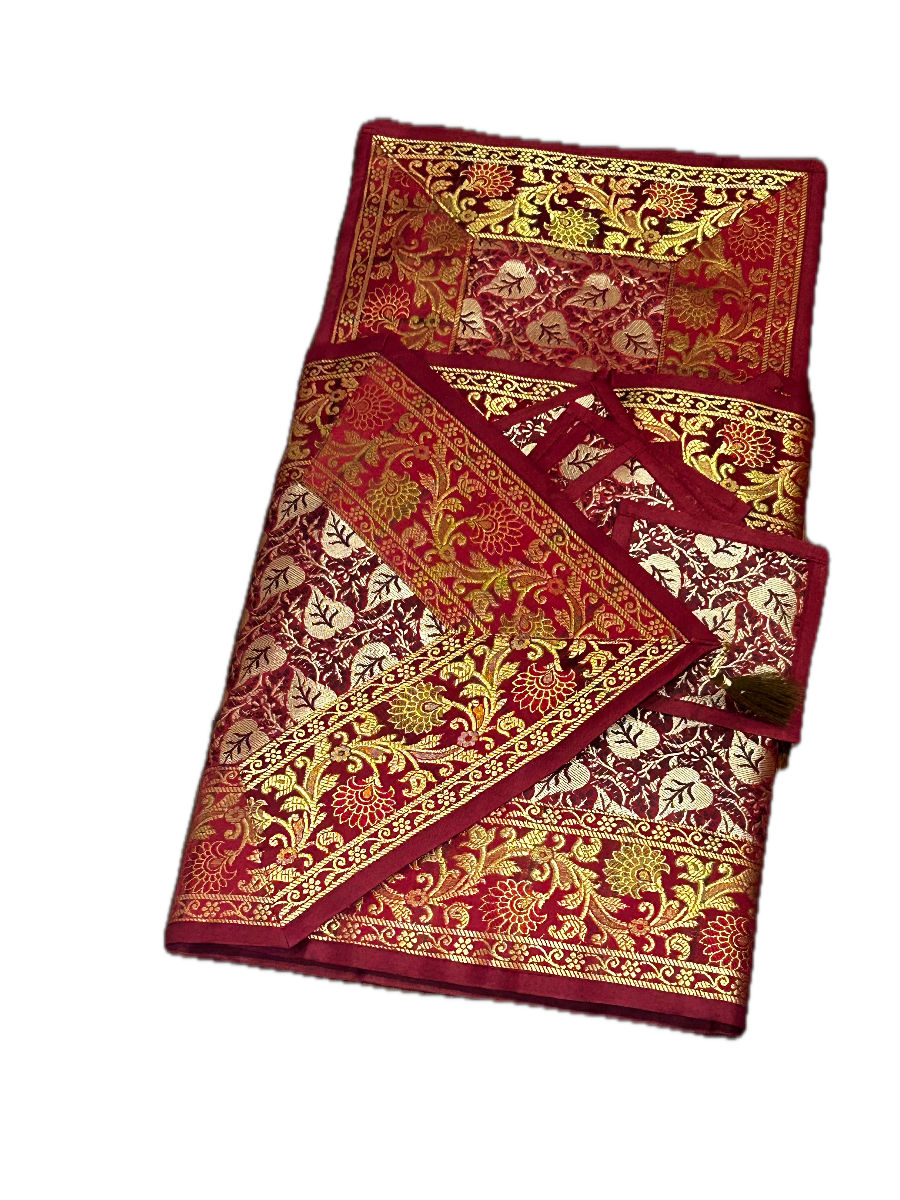 Exquisite 13-Piece Handcrafted Brocade Table Runner & Placemat Set