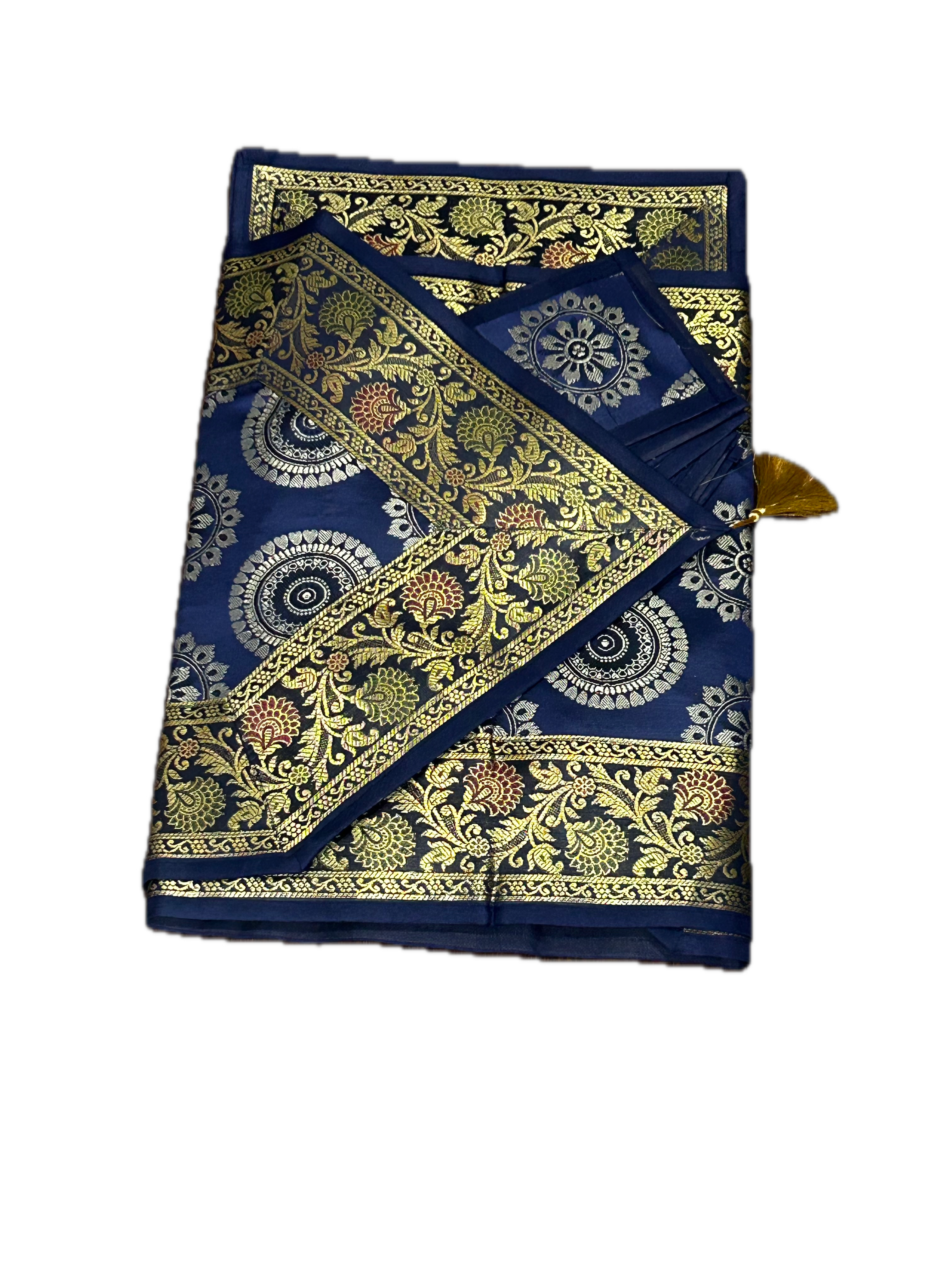 Exquisite 13-Piece Handcrafted Brocade Table Runner & Placemat Set