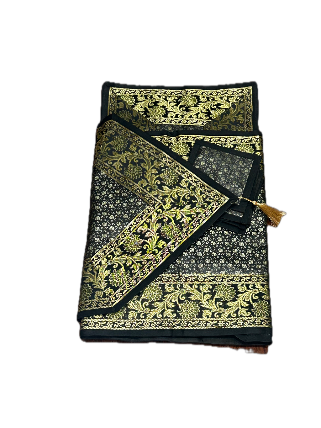 Exquisite 13-Piece Handcrafted Brocade Table Runner & Placemat Set