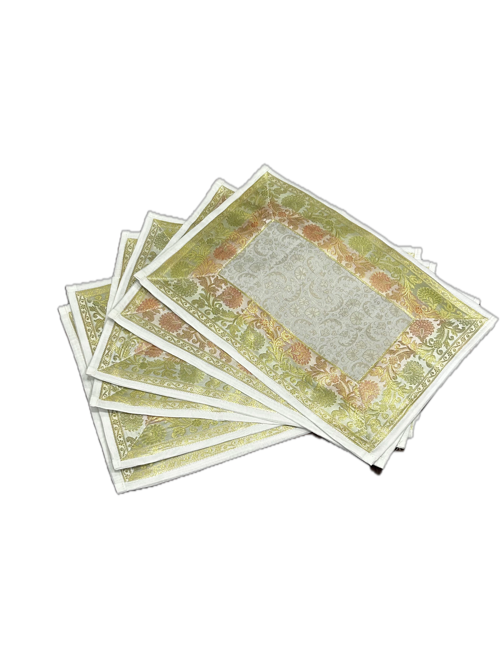 Exquisite 13-Piece Handcrafted Brocade Table Runner & Placemat Set