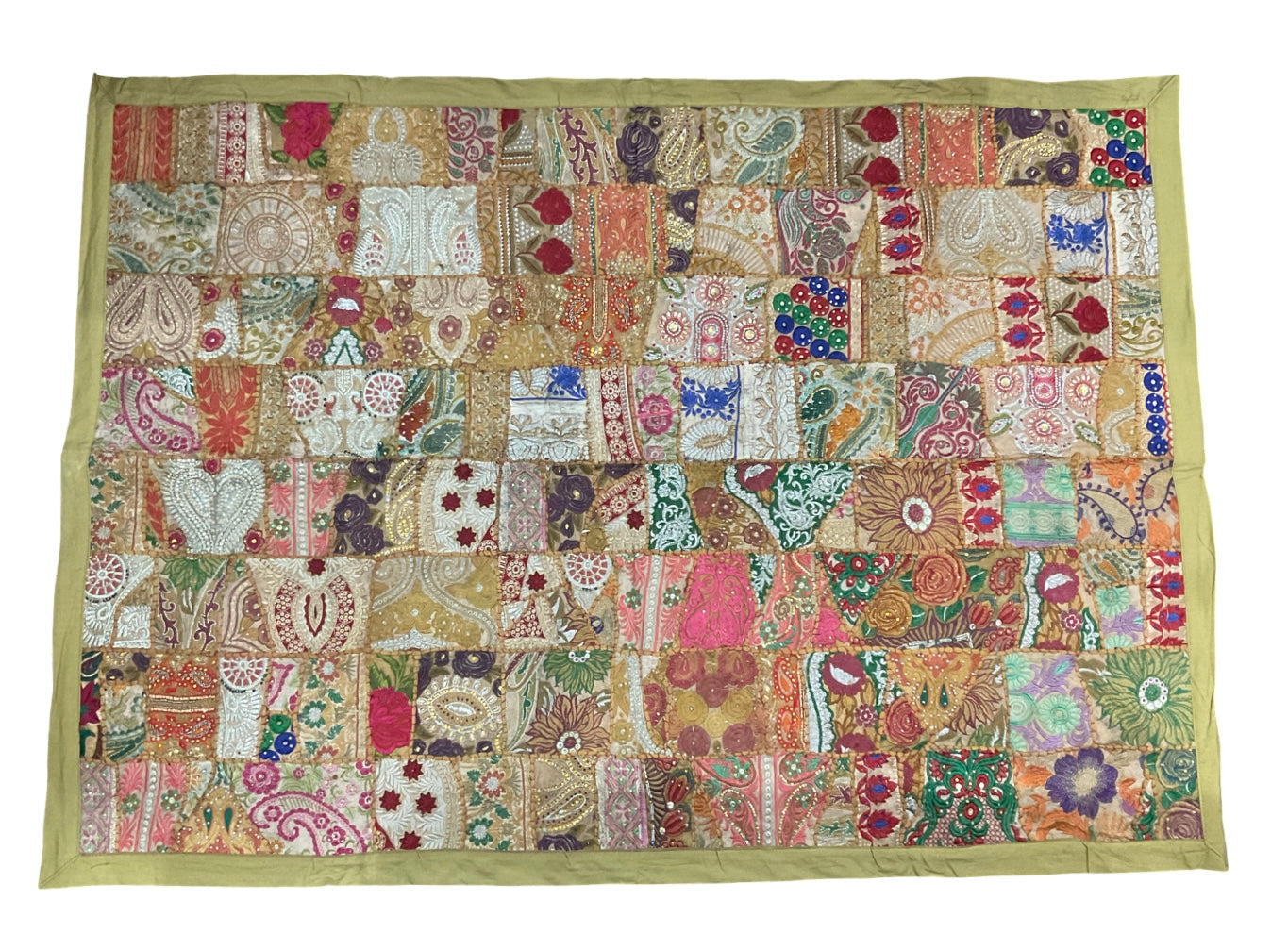 Large Zardozi Elephant Wall Hanging (40" x 60") – Majestic Textile Art