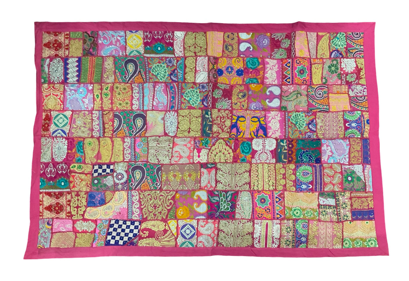 Large Zardozi Elephant Wall Hanging (40" x 60") – Majestic Textile Art