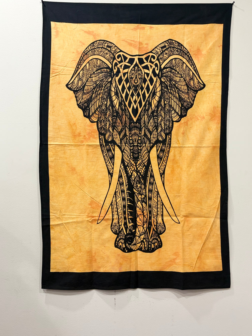 Artisan Auraa Handcrafted Cotton Tapestry Wall Hanging – Bohemian & Spiritual Home Decor (Approx. 42" x 30")