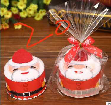 Festive Delights: Handmade Cotton Christmas Cupcake Towel Gift Set