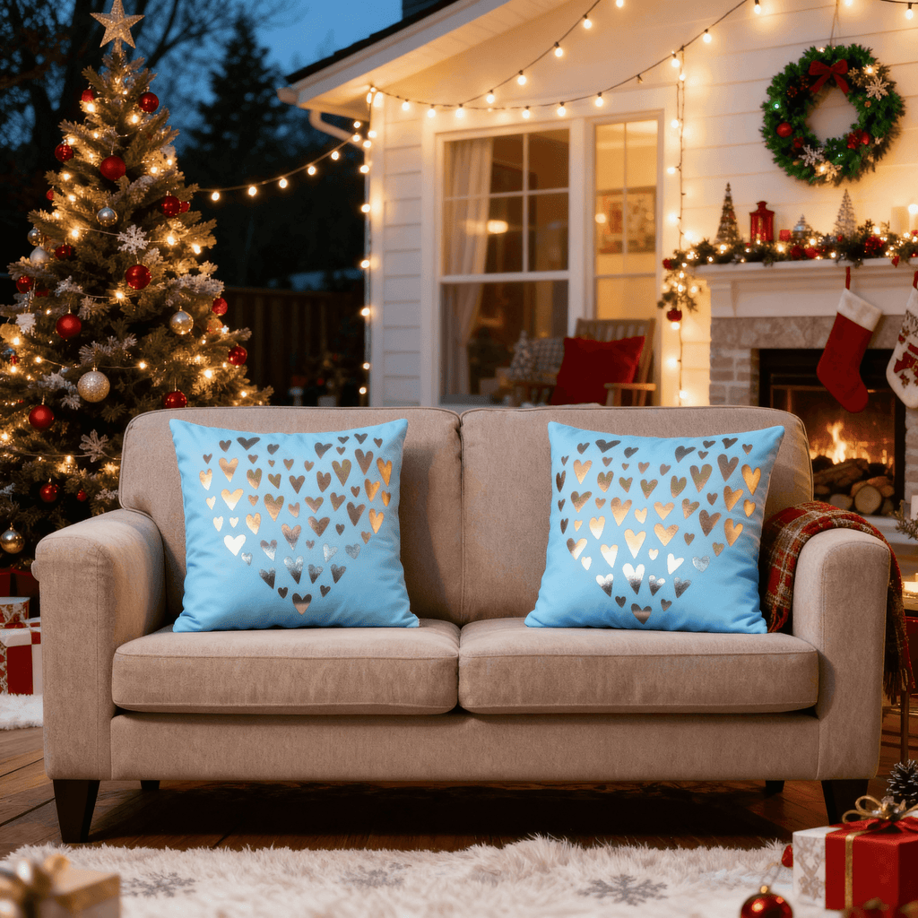 👑 The Royal Gold Collection: Metallic Motif Cushion Covers (4 Styles)