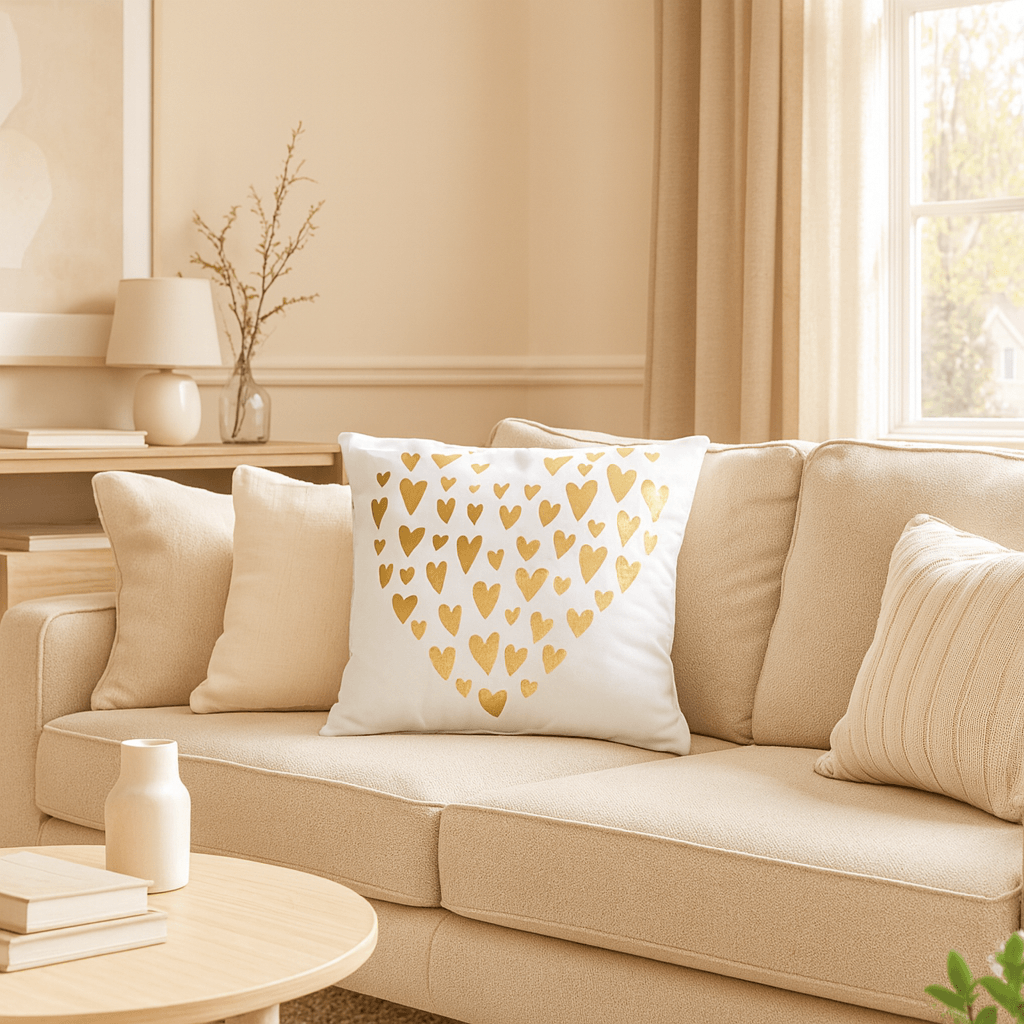 👑 The Royal Gold Collection: Metallic Motif Cushion Covers (4 Styles)