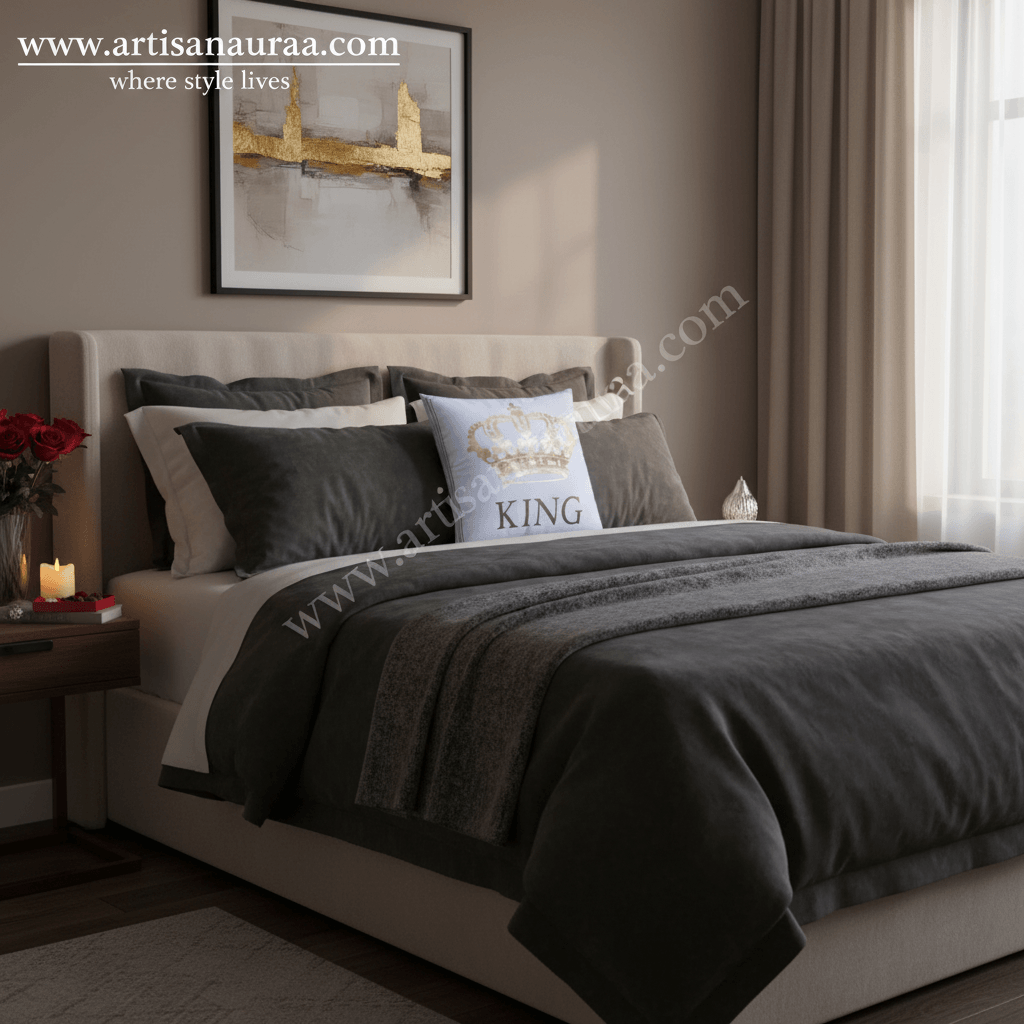 👑 The Royal Gold Collection: Metallic Motif Cushion Covers (4 Styles)