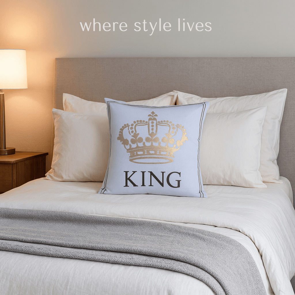 👑 The Royal Gold Collection: Metallic Motif Cushion Covers (4 Styles)